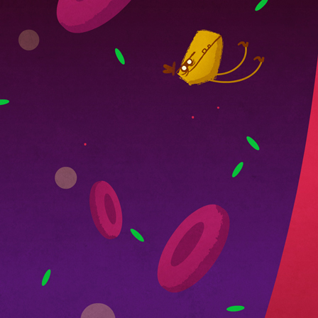 animation still character blood particles - christian effenberger