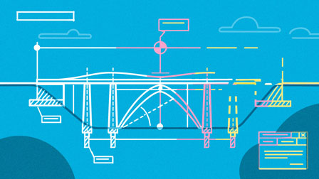 animation style frame construction plan bridge for deutsche bahn - christian effenberger