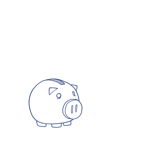 animation loop of a piggy bank about to get hammered - christian effenberger