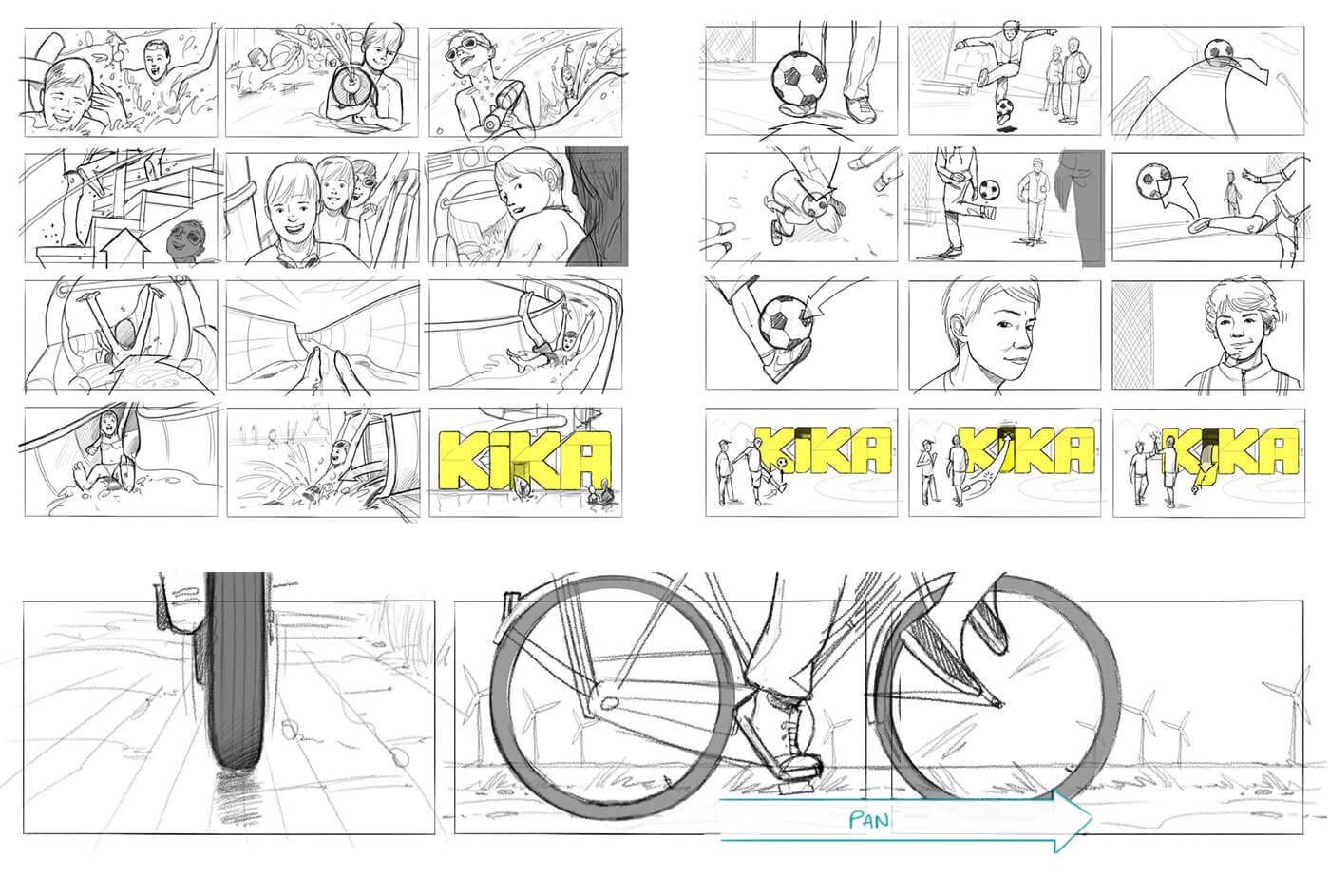 storyboard kika idents - christian effenberger